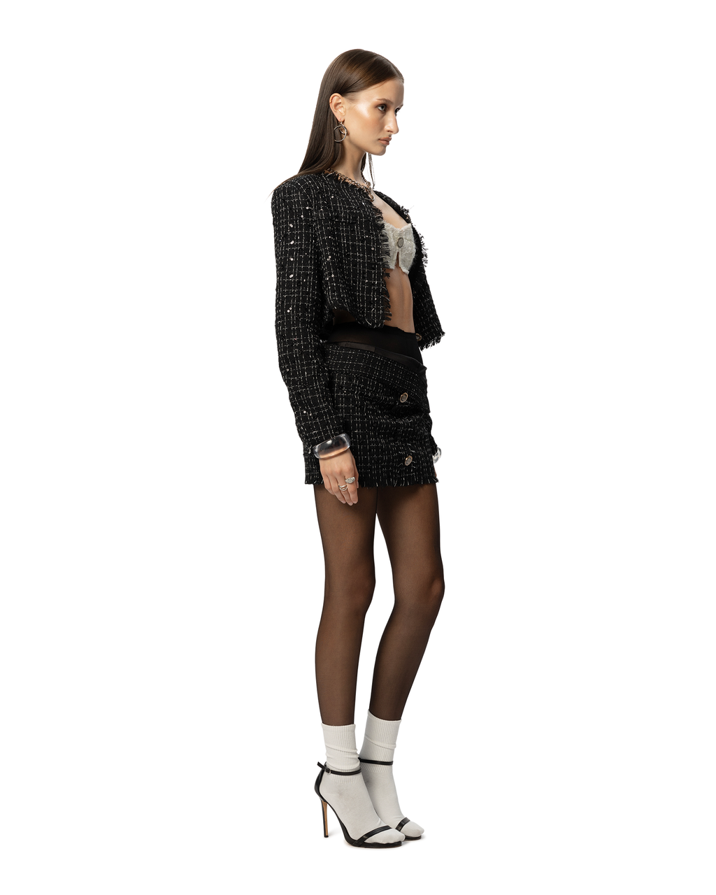 ASAP Tweed Jacket Black