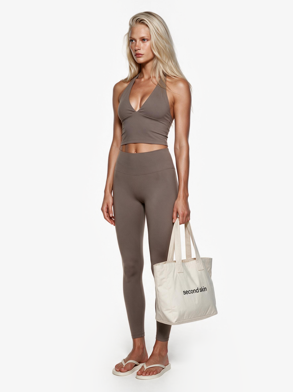 Second Skin Studio High-Waisted Legging Mushroom