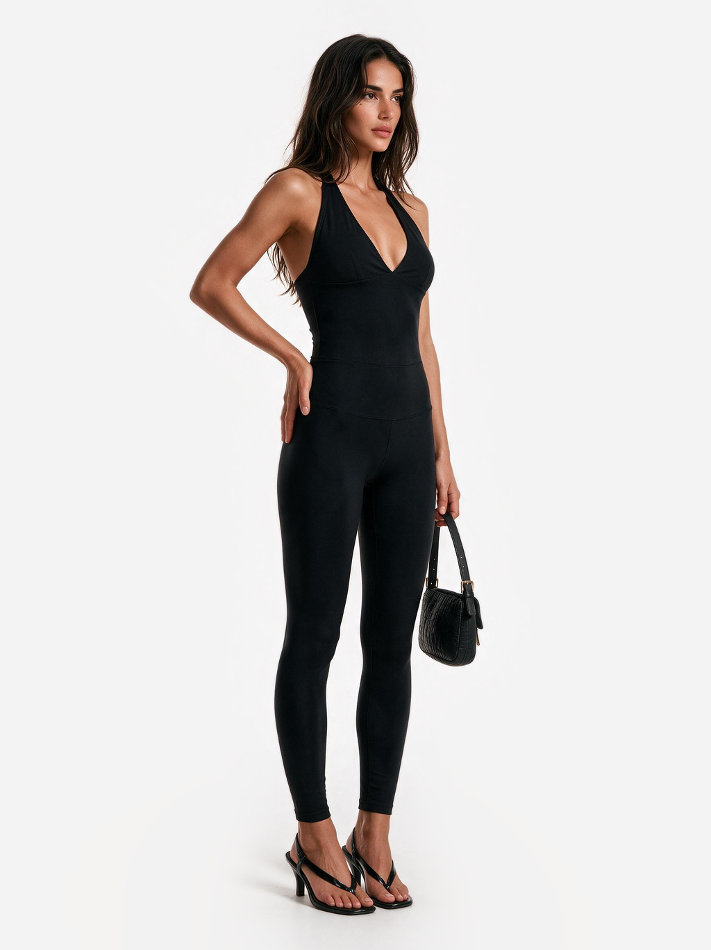 Second Skin Studio Halter Top Onyx