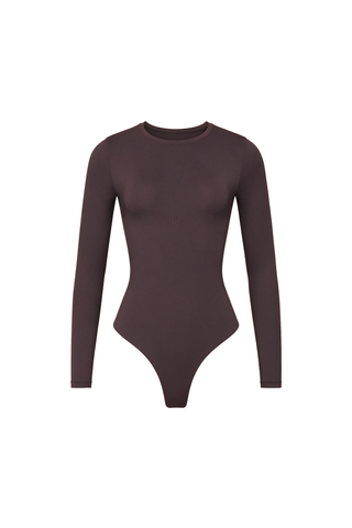 Second Skin Long Sleeve Crew-Neck Bodysuit Doppio