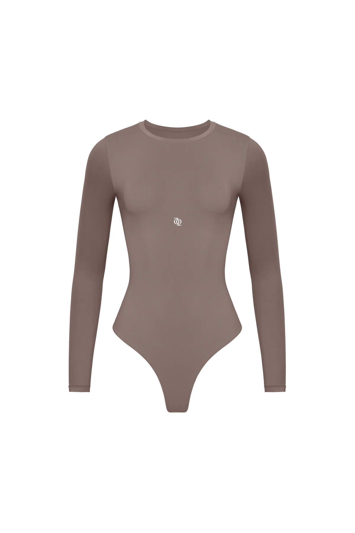 Second Skin Long Sleeve Crew-Neck Bodysuit Mushroom