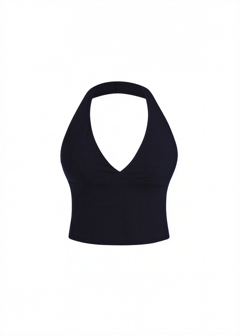Second Skin Studio Halter Top Onyx